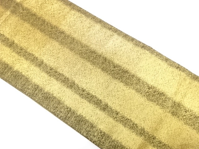 縞模様織り出し　全通袋帯